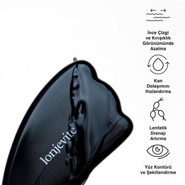 WING - SHAPE BLACK OBSIDIAN GUA SHA