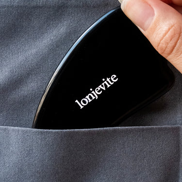 WING - SHAPE BLACK OBSIDIAN GUA SHA